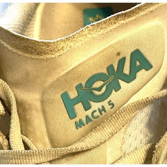 Hoka ONE Mach 5 White & Scuba Blue Womens Size 10.5B Running Sports Gym Workout - Picture 4 of 8